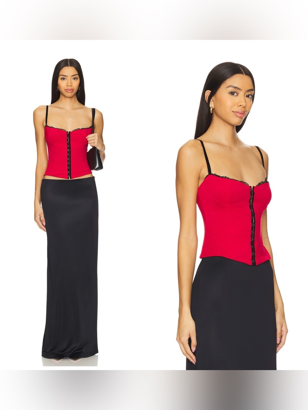 NWT BELLA Venice Caroline Corset in Red